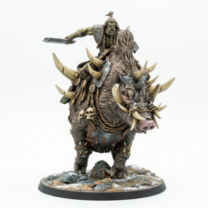 Orcboar Charge Mount - Painted 3D Printed Miniature