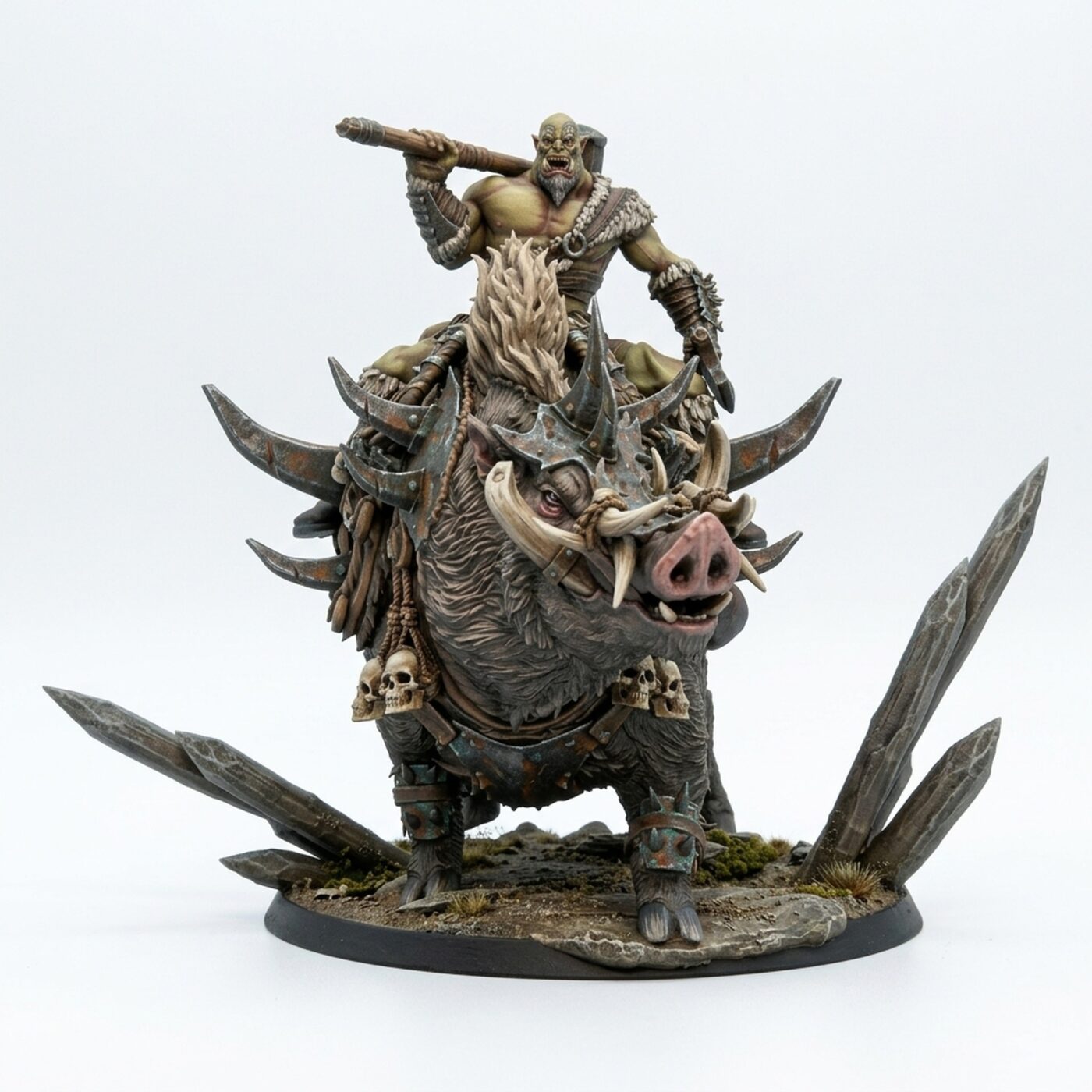 Orcboar Look Mount - Painted 3D Printed Miniature