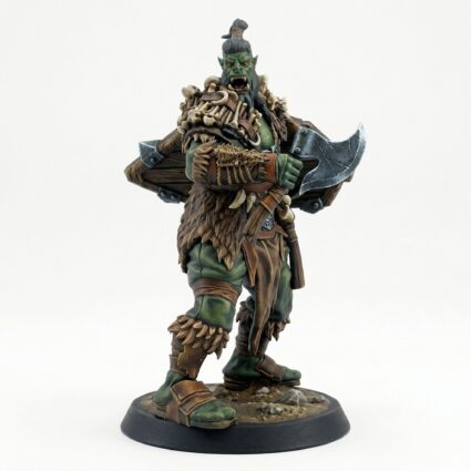 Orcsoldier Axetaunt - Painted 3D Printed Miniature