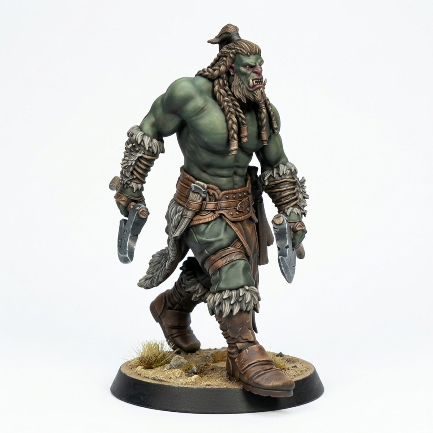 Orcsoldier Axewalk - Painted 3D Printed Miniature