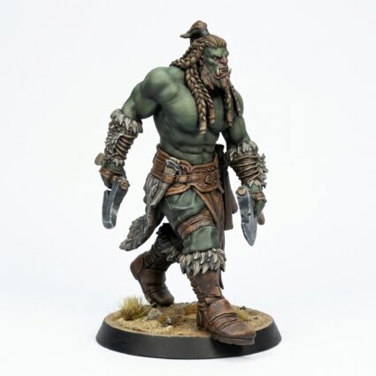 Orcsoldier Axewalk - Painted 3D Printed Miniature