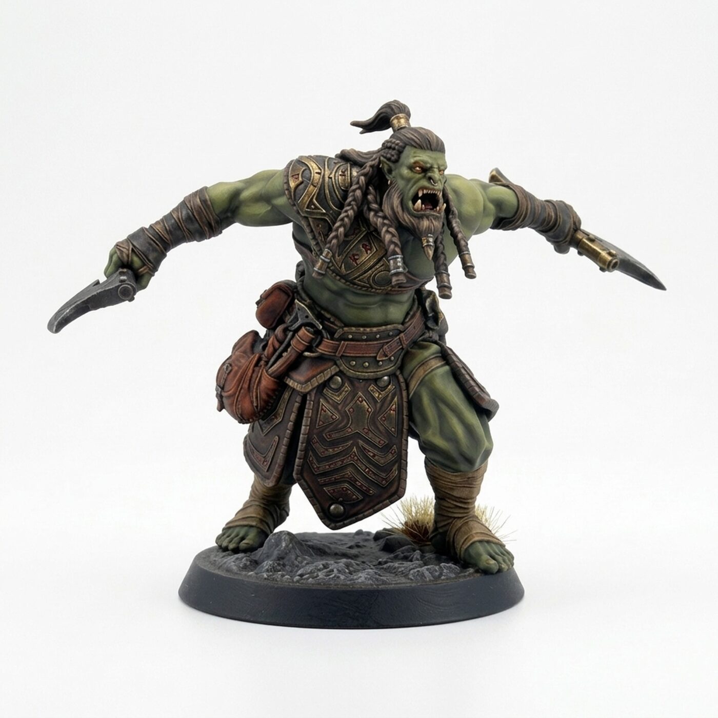 Orcsoldier Axewarcry - Painted 3D Printed Miniature