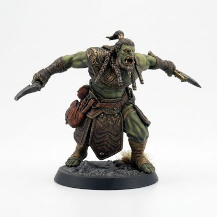 Orcsoldier Axewarcry - Painted 3D Printed Miniature