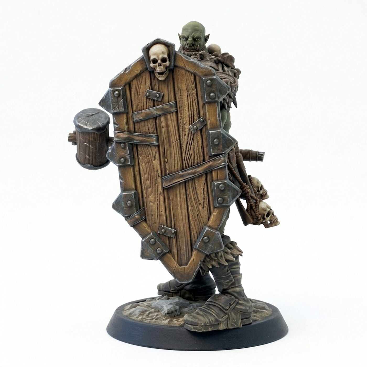 Orcsoldier Hammerblock - Painted 3D Printed Miniature