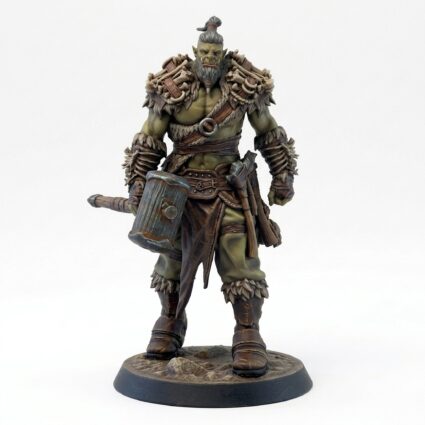 Orcsoldier Hammerduel - Painted 3D Printed Miniature