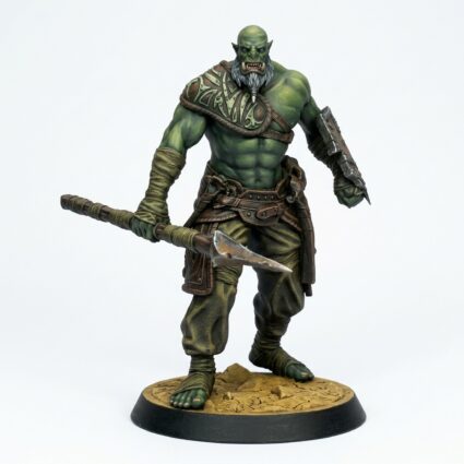 Orcsoldier Spearstand - Painted 3D Printed Miniature