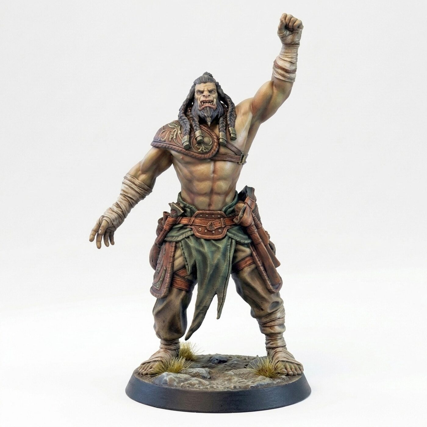 Orcsoldier Speech - Painted 3D Printed Miniature