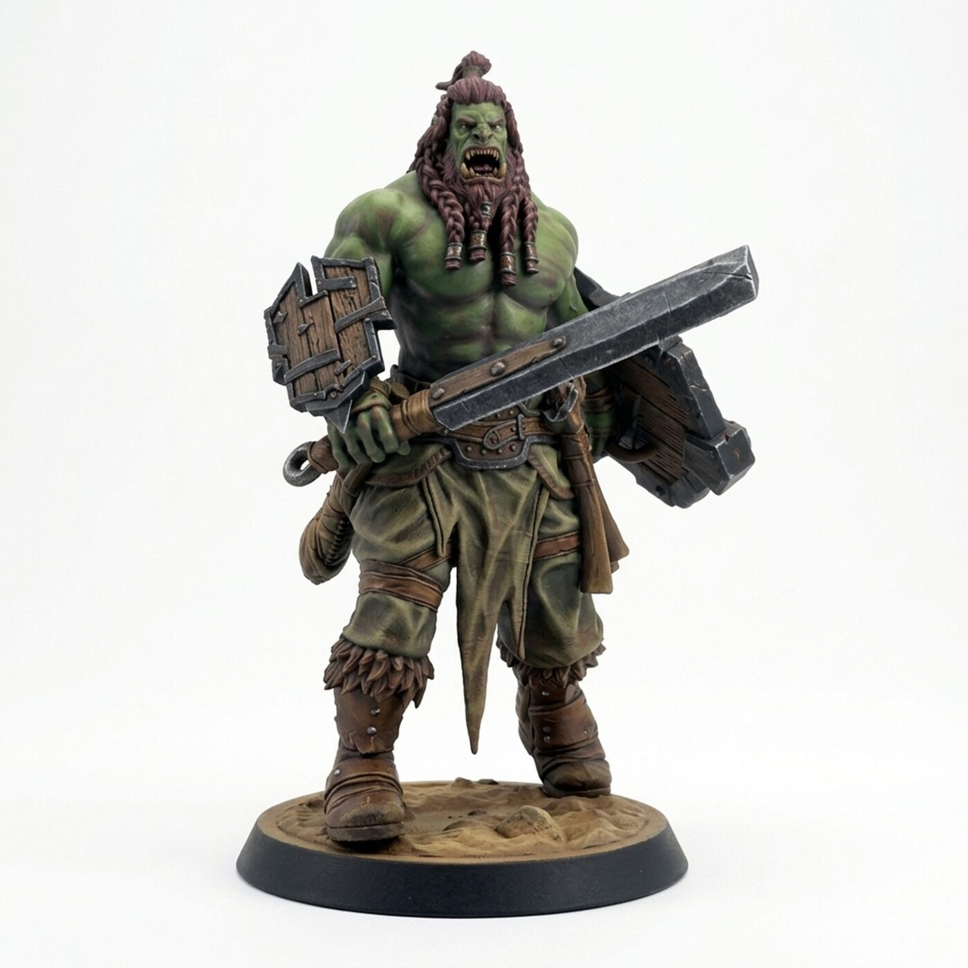 Orcsoldier Swordcry - Painted 3D Printed Miniature