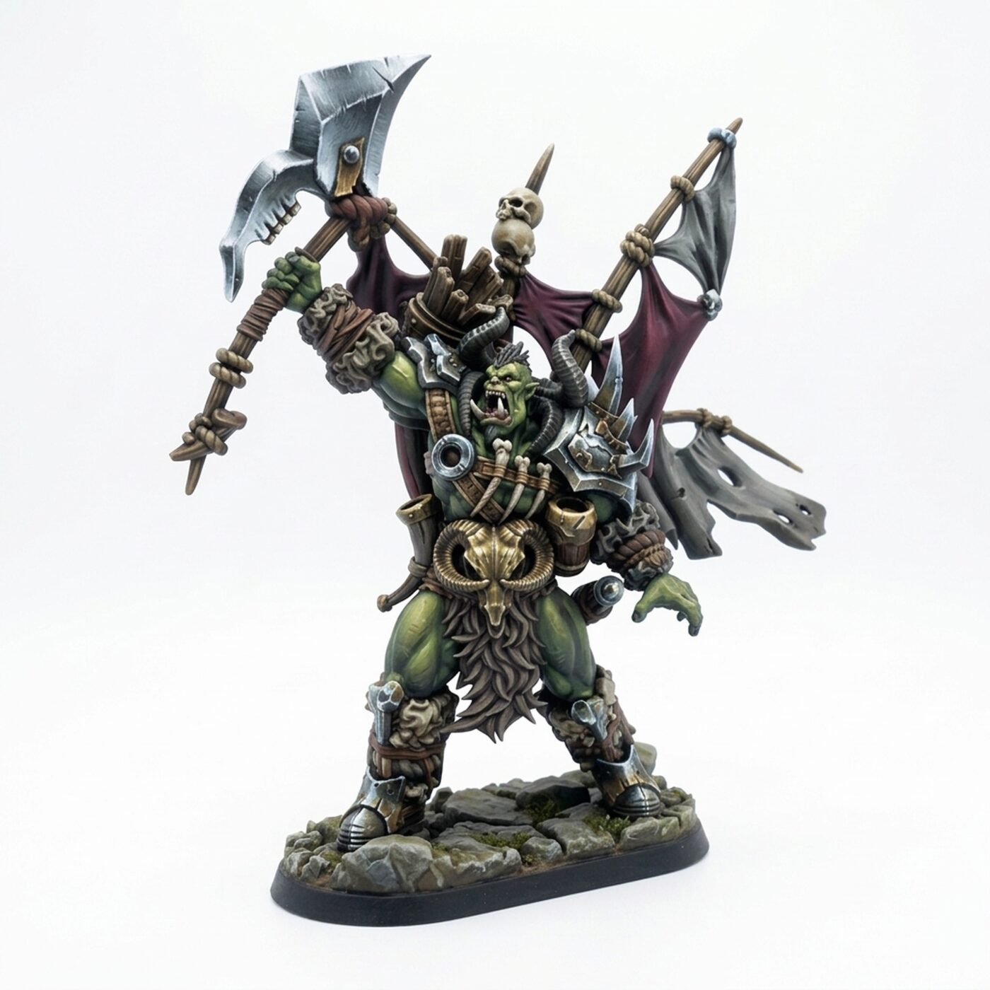 Orctribebannerman A - Painted 3D Printed Miniature