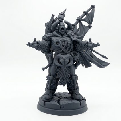 Orctribebannerman B - Gray Resin 3D Printed Miniature