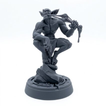 Ossian Gnawing - Gray Resin 3D Printed Miniature