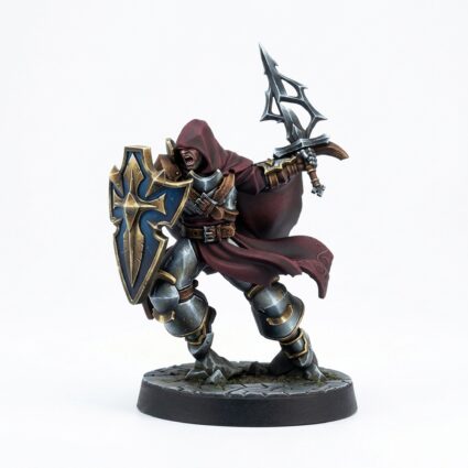 Paladin Hooded - Painted 3D Printed Miniature