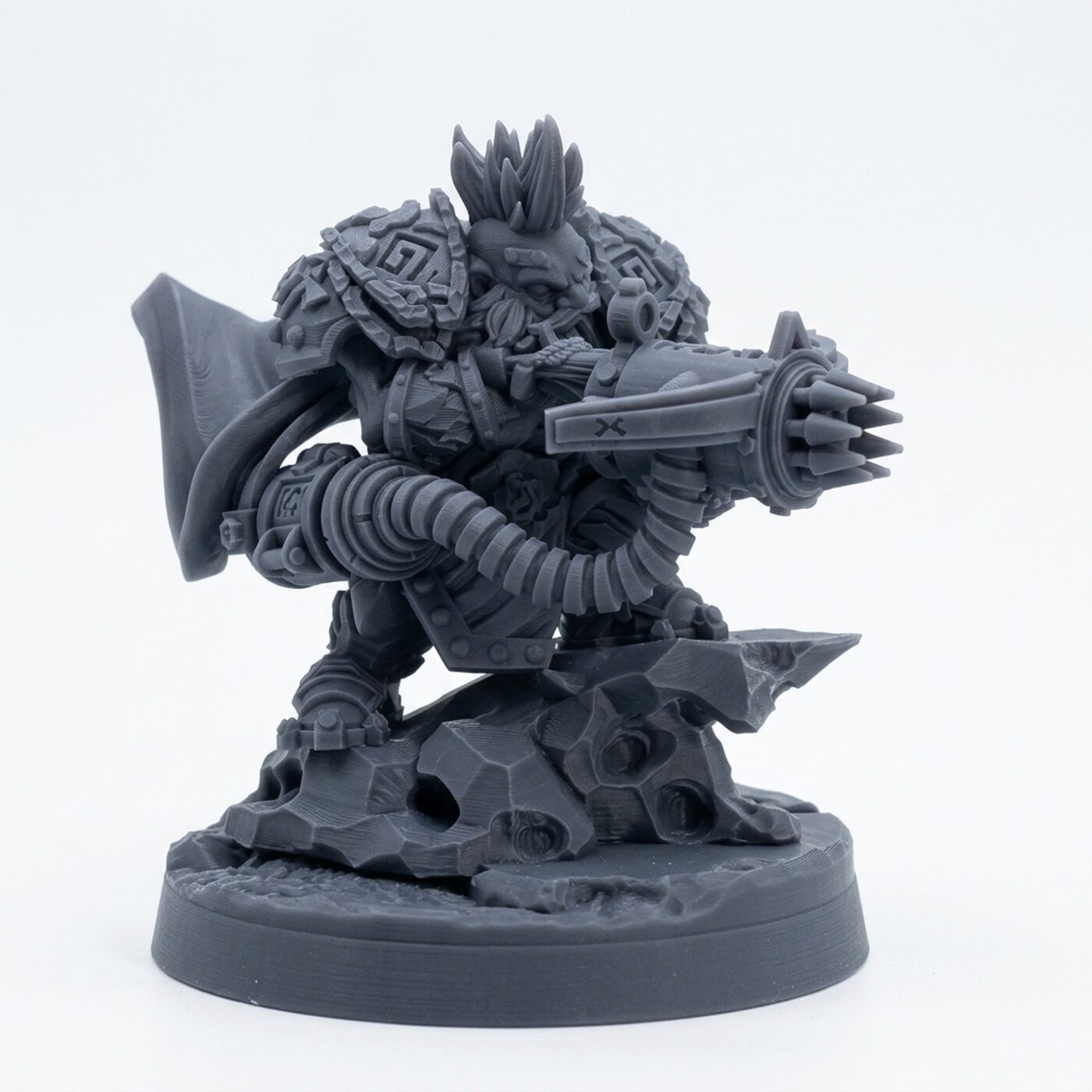 Pankron Oggon - Gray Resin 3D Printed Miniature