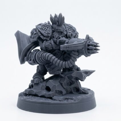 Pankron Oggon - Gray Resin 3D Printed Miniature