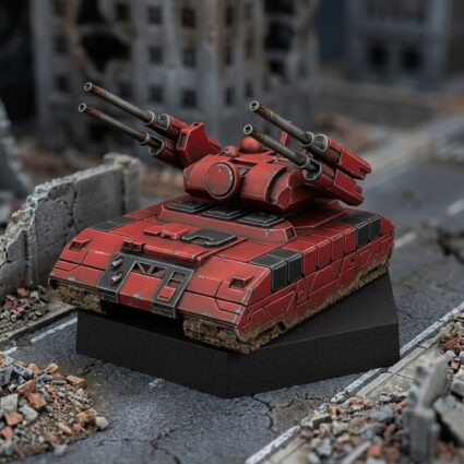 Partisan Raised - 3D Printed Miniature Tank Painted Mech Miniature