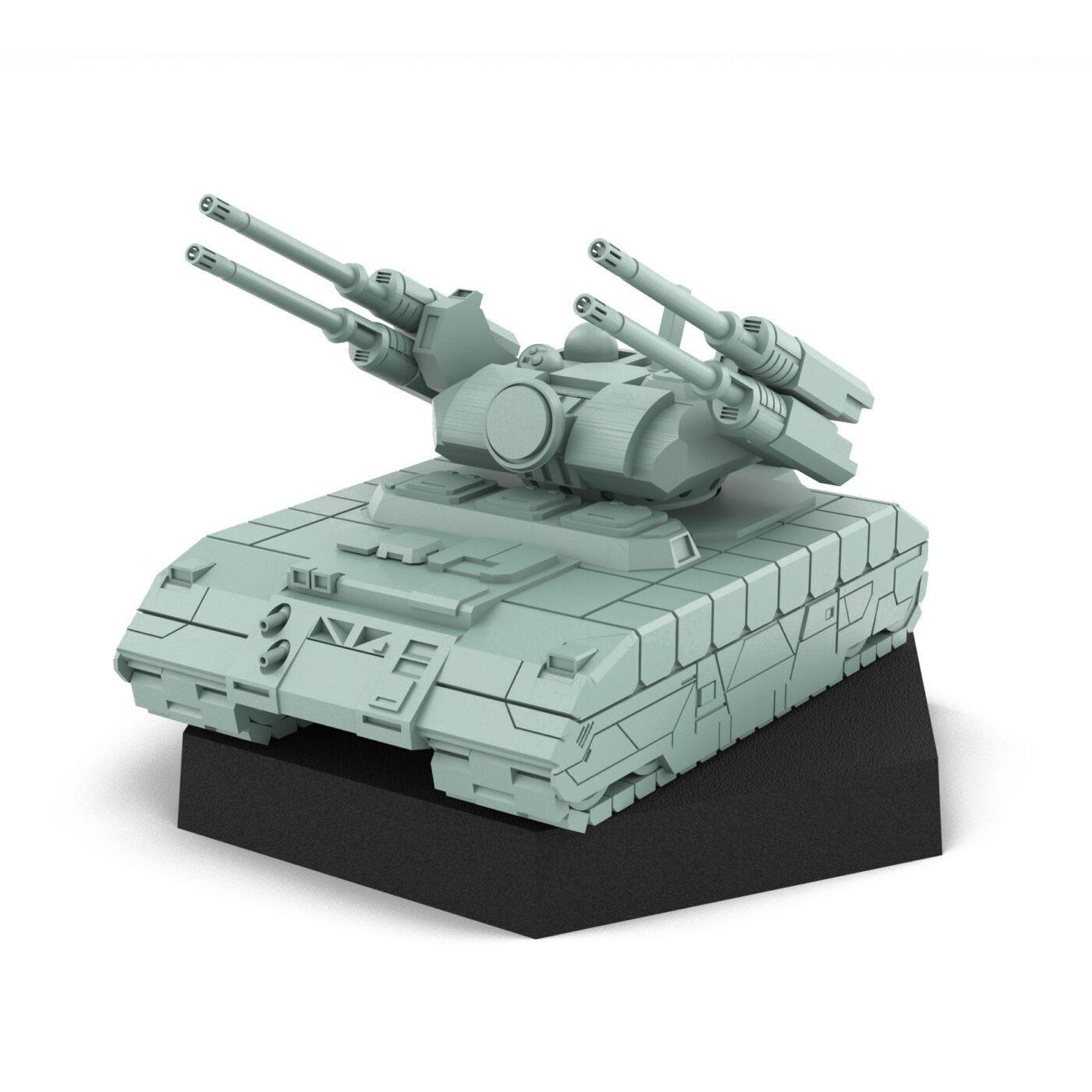 Partisan Raised - 3D Printed Miniature Tank 3D Printed Mech Miniature