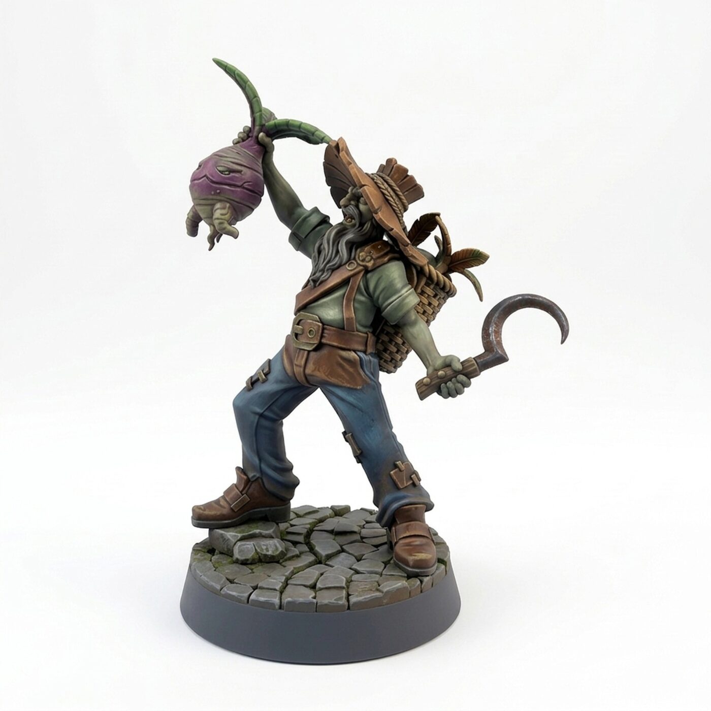Paulus Uprooting Mandrakes - Painted 3D Printed Miniature