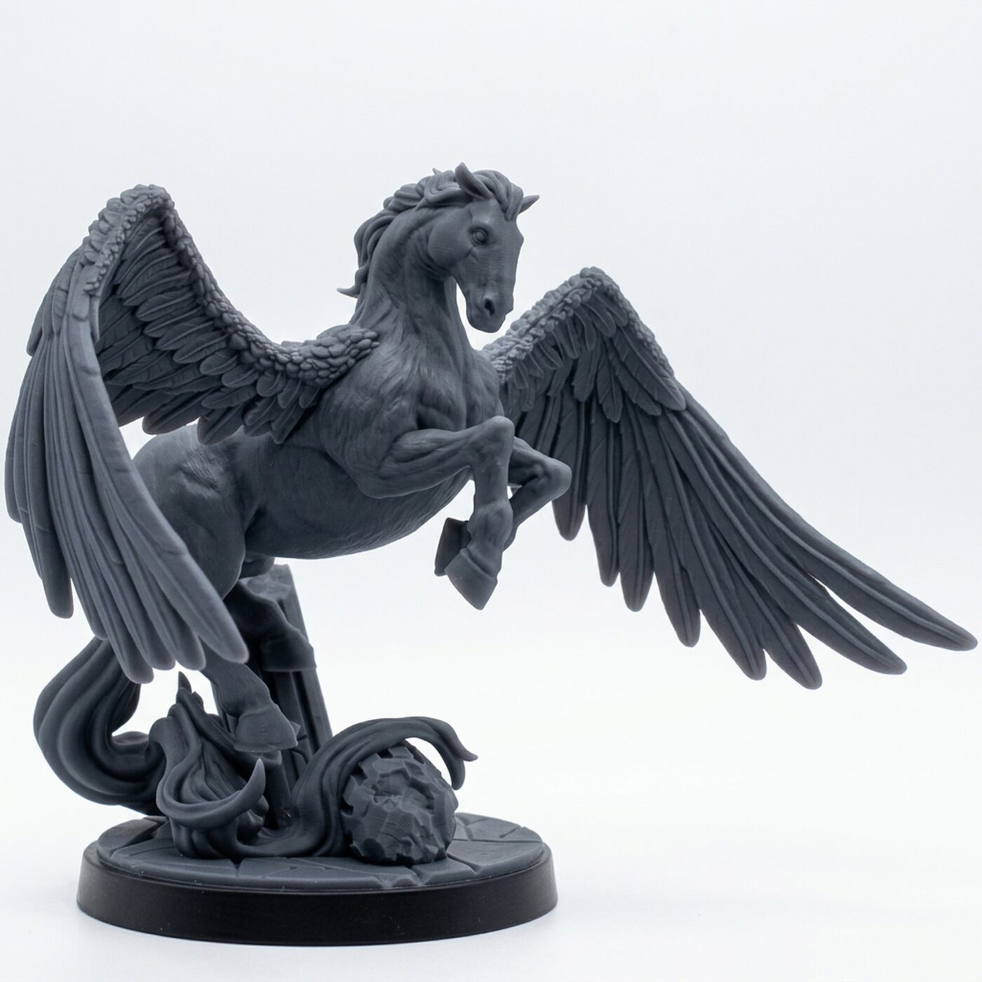 Pegasus - Gray Resin 3D Printed Miniature