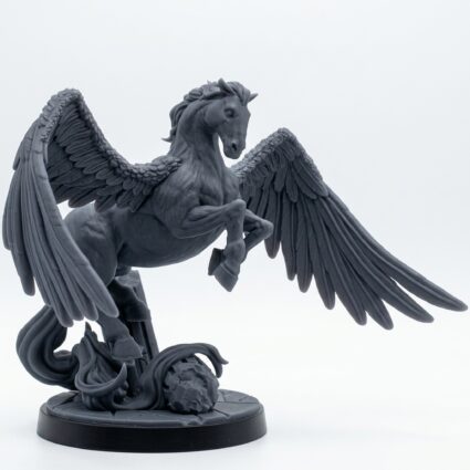 Pegasus - Gray Resin 3D Printed Miniature