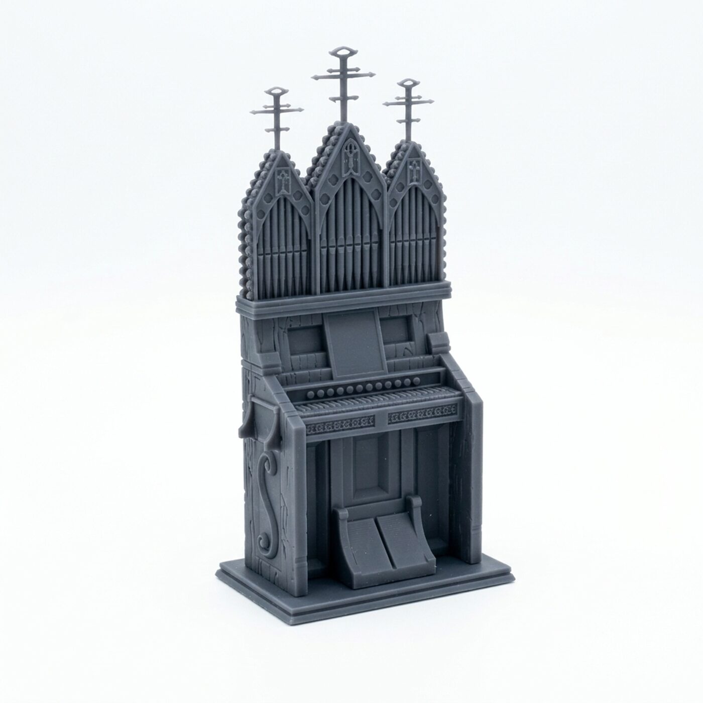 Pipe Organ - Gray Resin 3D Printed Miniature