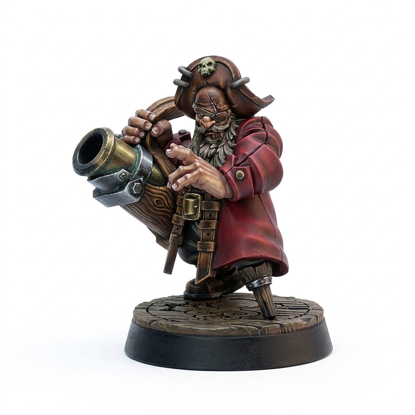 Pirate Dwarf - Painted 3D Printed Miniature