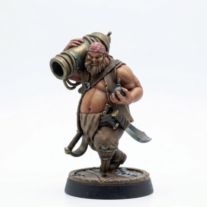 Pirate Gunner - Painted 3D Printed Miniature