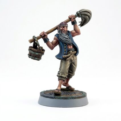 Pirate Swabber - Painted 3D Printed Miniature