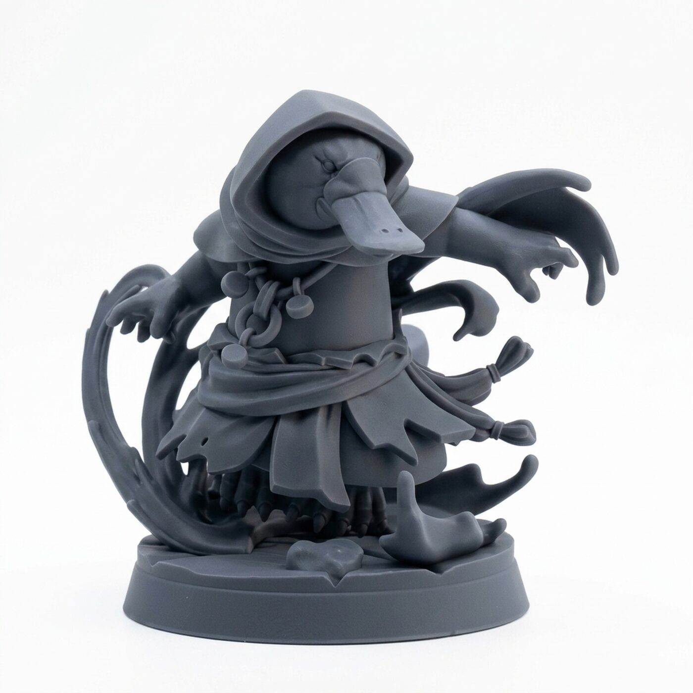 Platypus Water Healer - Gray Resin 3D Printed Miniature