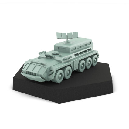 PMV Command - Wheeled Support Vehicle 3D Printed Mech Miniature