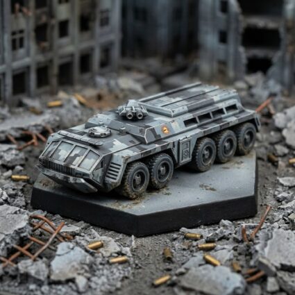 PMV Military Fire Truck - 3D Printed Miniature Painted Mech Miniature