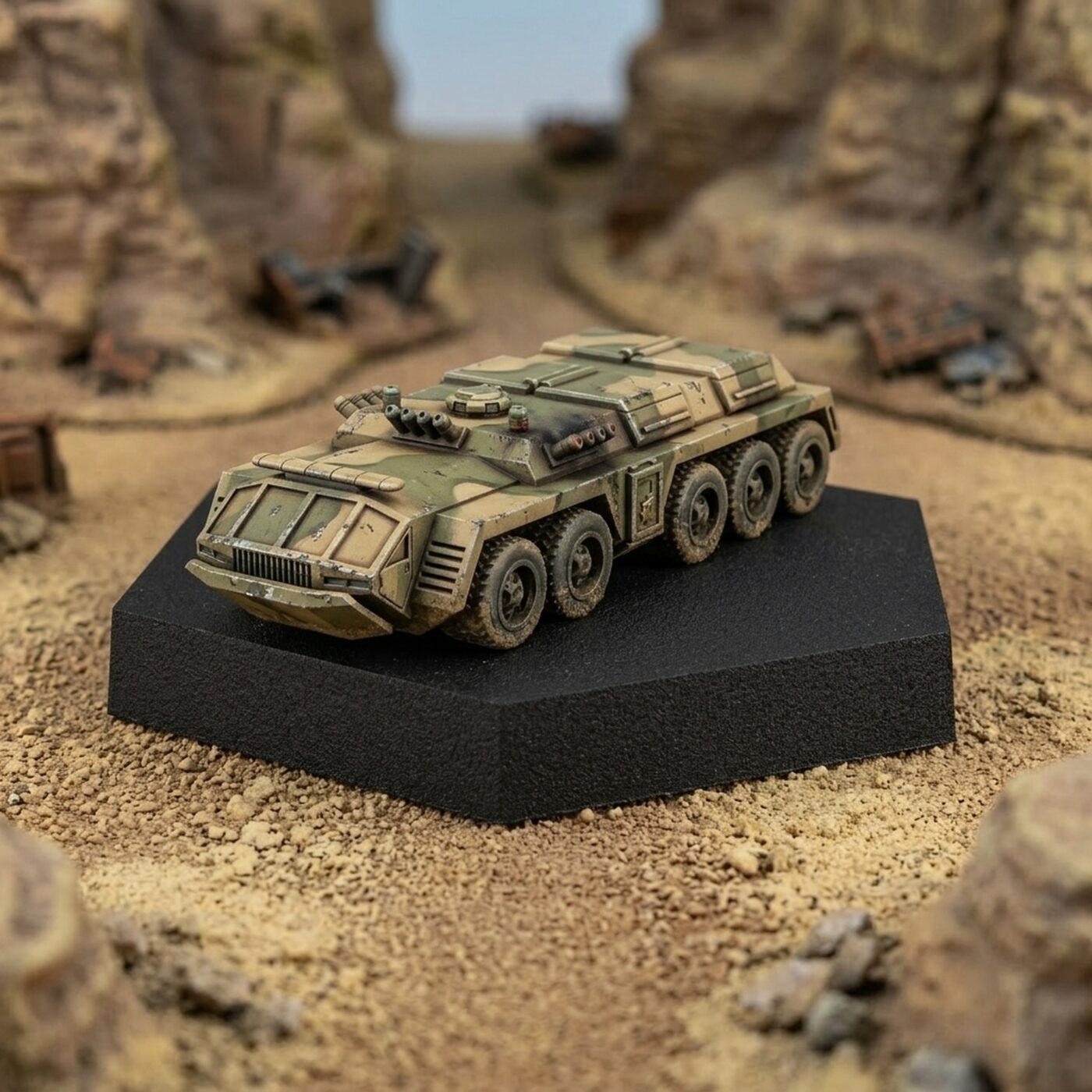 PMV Wheeled Transport Vehicle Painted Mech Miniature