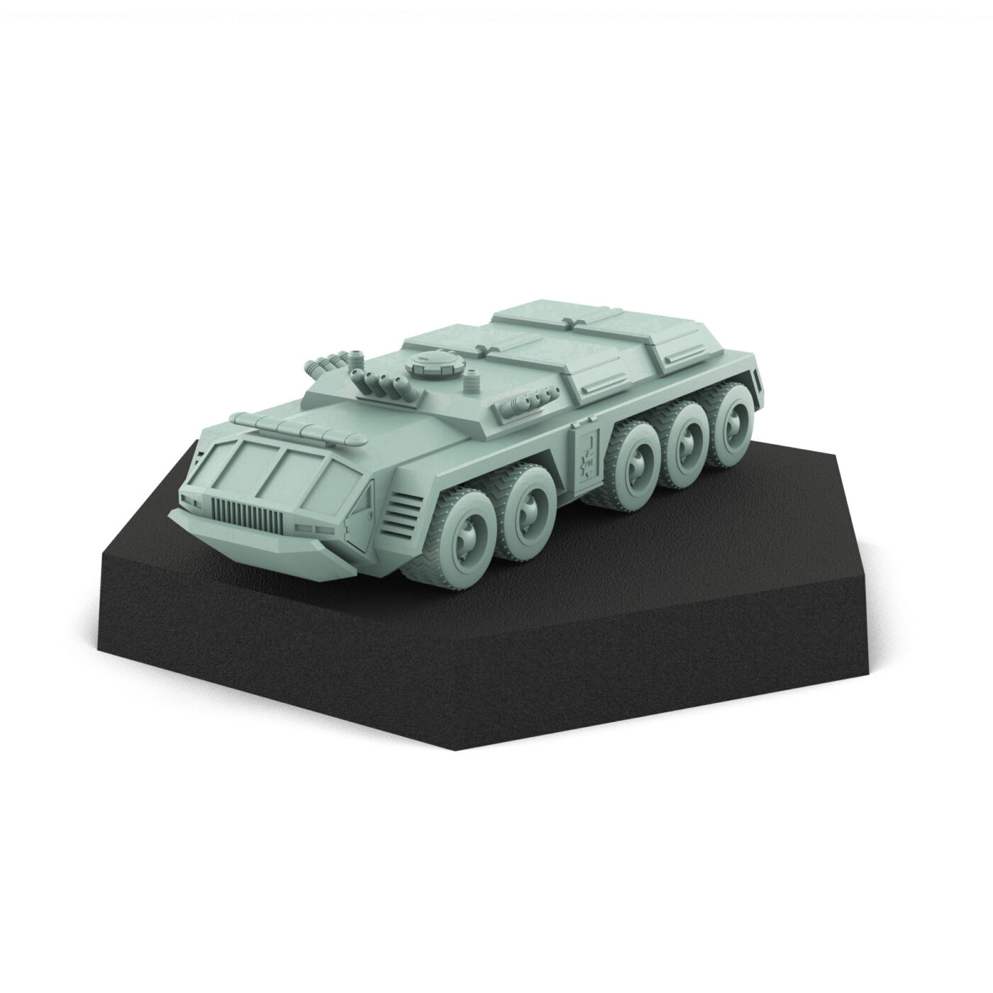 PMV Wheeled Transport Vehicle 3D Printed Mech Miniature