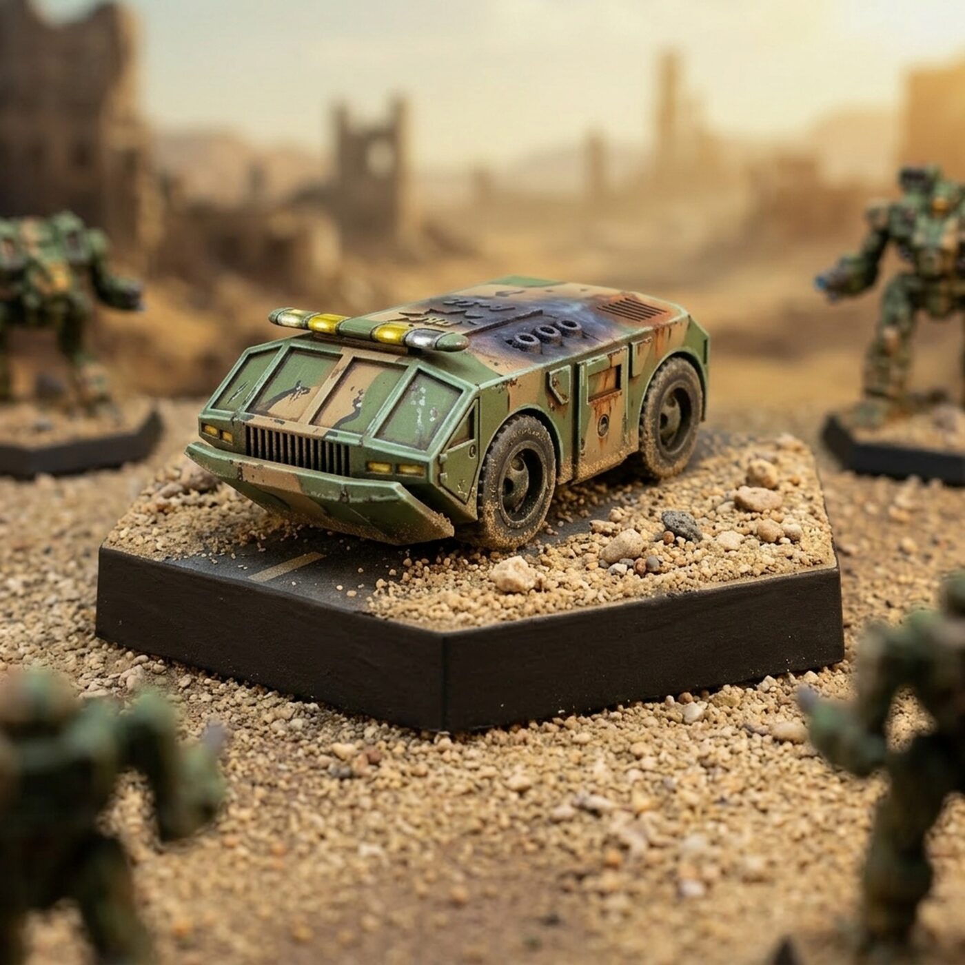 PMV Squad Car Miniature - USe Mechs Painted Mech Miniature