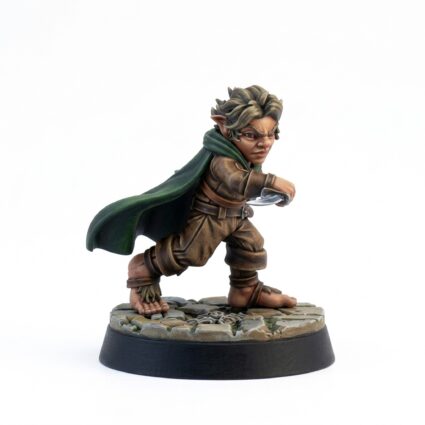 Poised With Dagger - Painted 3D Printed Miniature