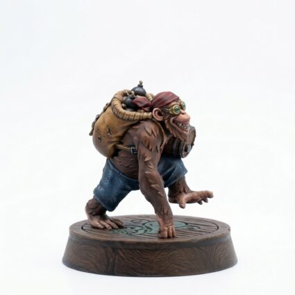 Powder Monkey - Painted 3D Printed Miniature
