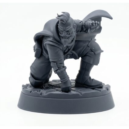 Power Stance - Gray Resin 3D Printed Miniature