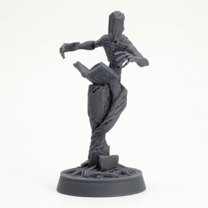 Priest Book Of Lies - Gray Resin 3D Printed Miniature