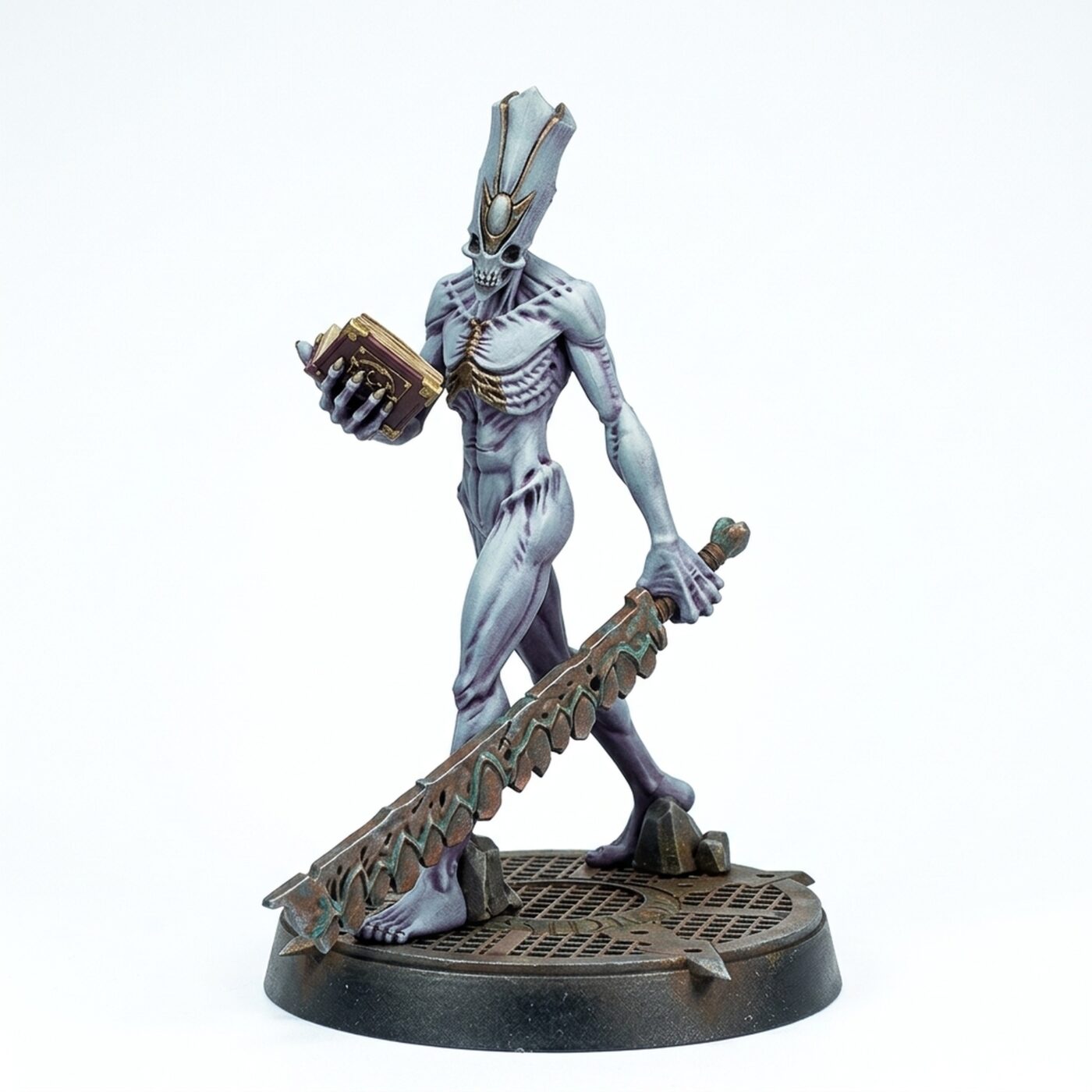 Priest With Sword - Painted 3D Printed Miniature