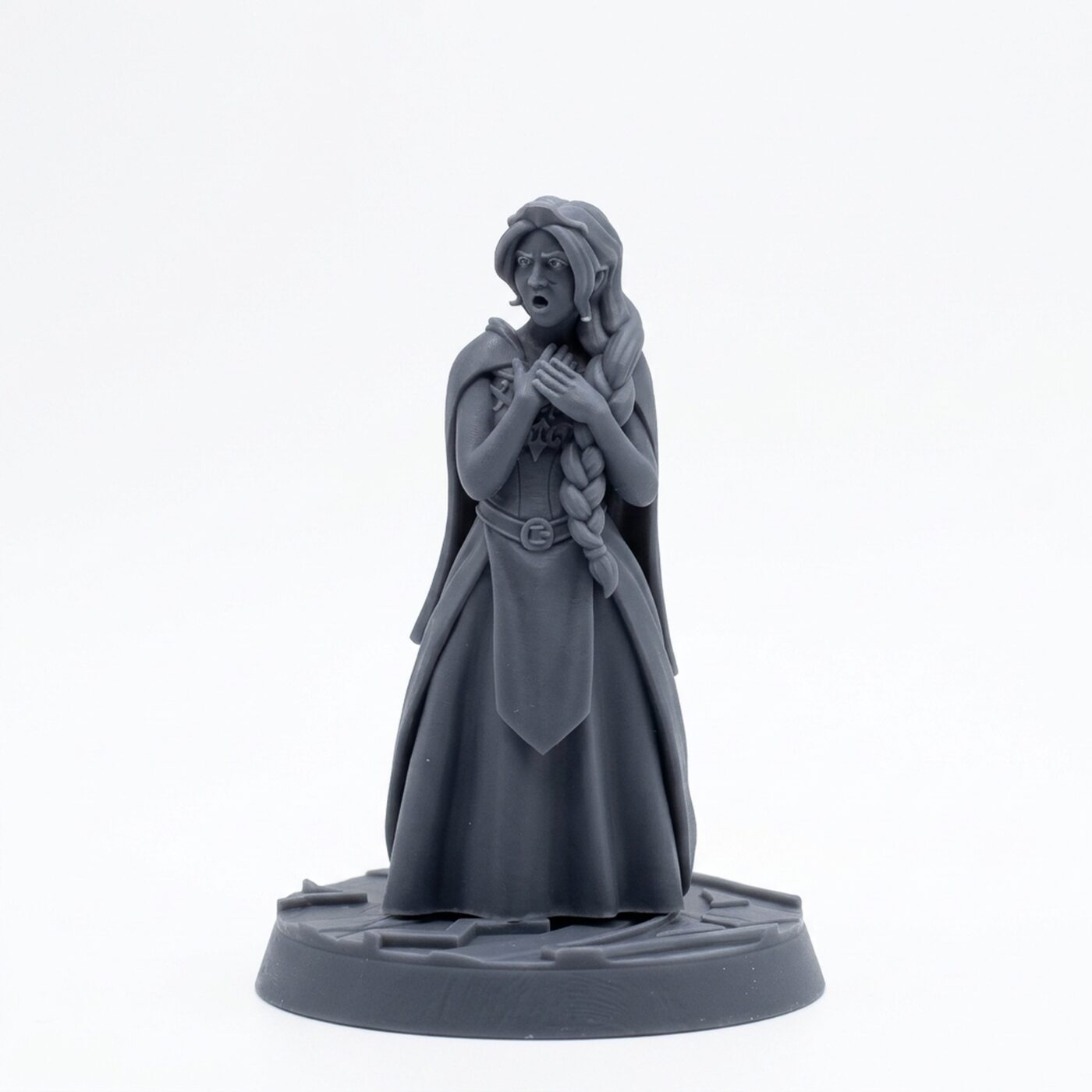 Princess - Gray Resin 3D Printed Miniature