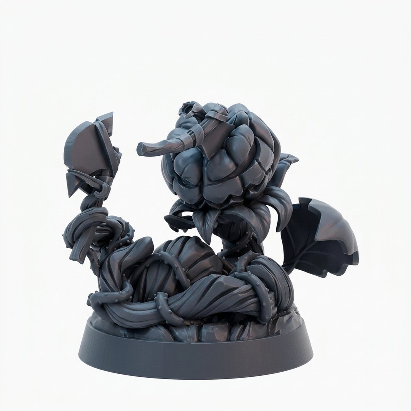 Pumpkin Threat - Gray Resin 3D Printed Miniature