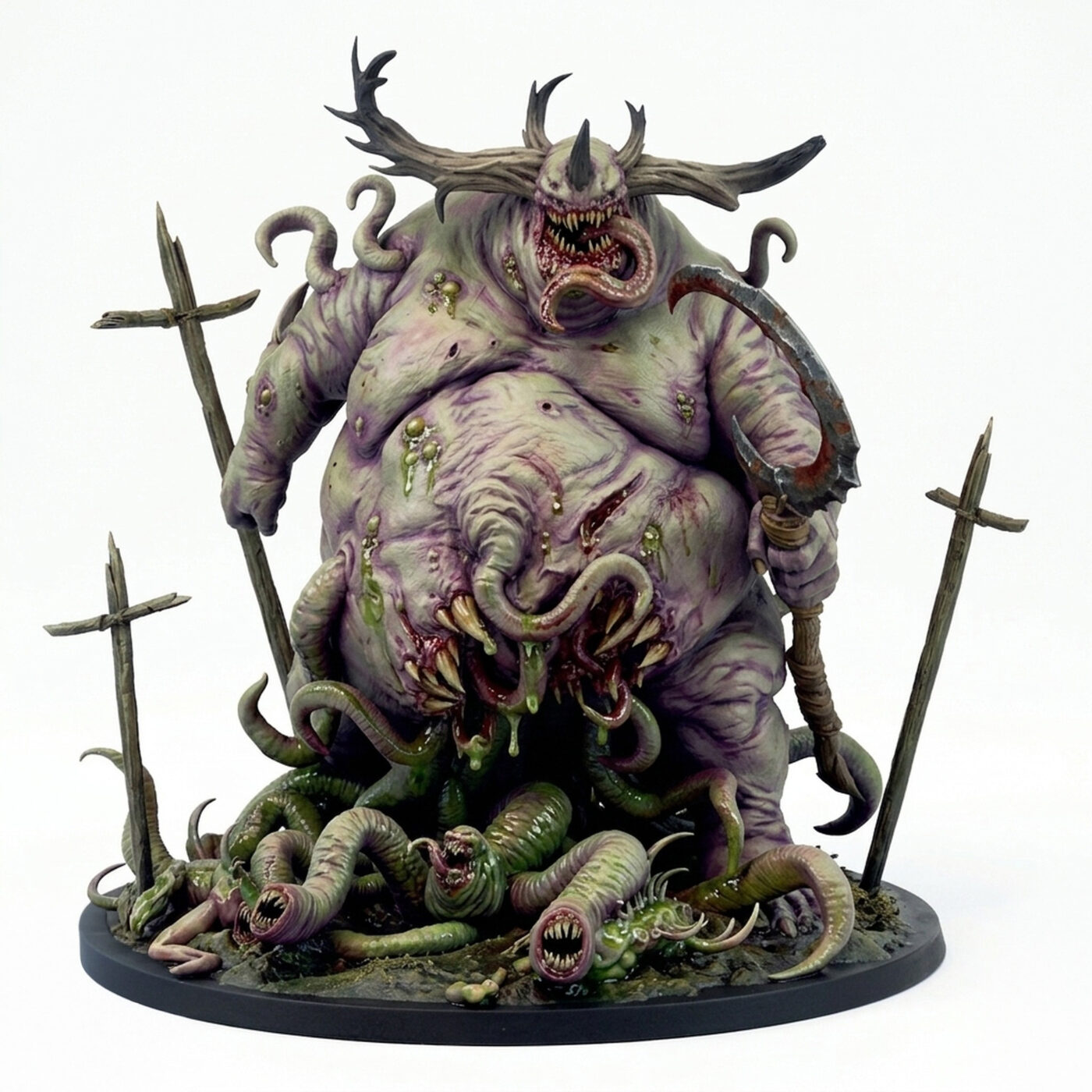 Purulent Demon Stand - Painted 3D Printed Miniature