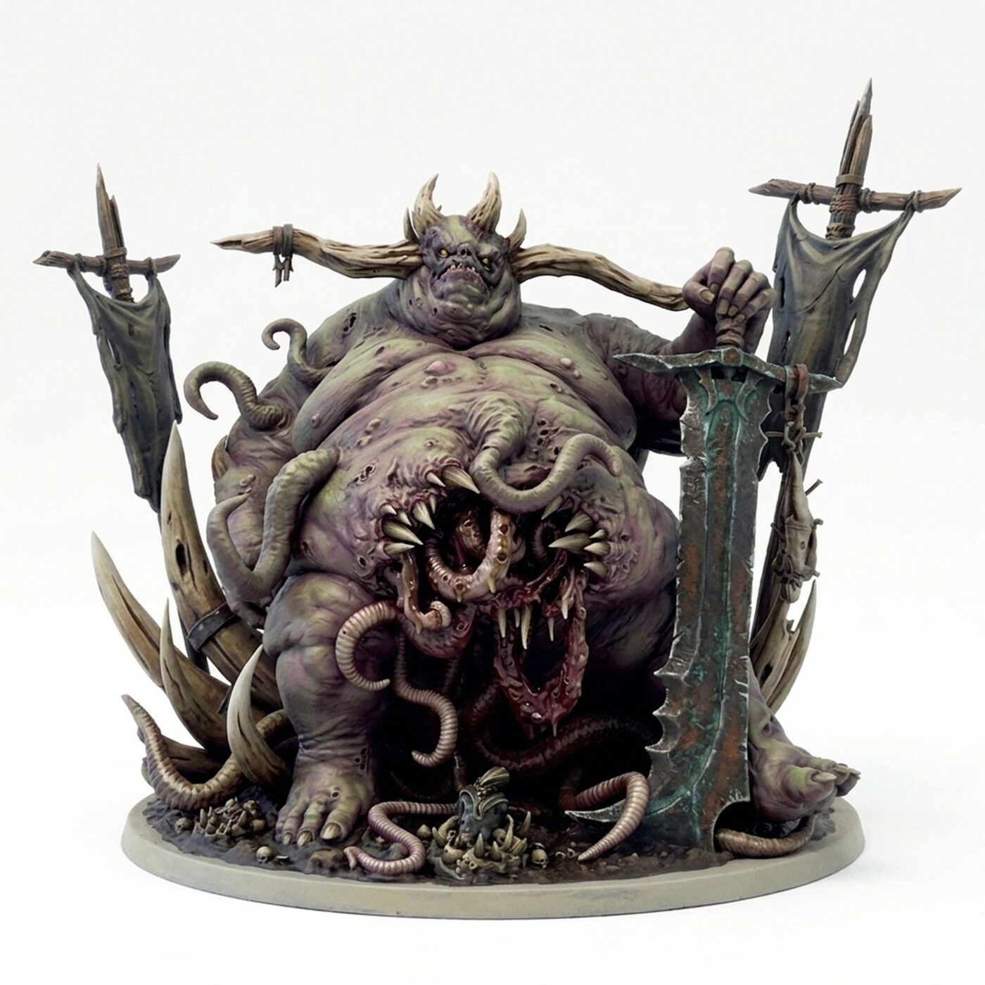 Purulent Demon Throne - Painted 3D Printed Miniature