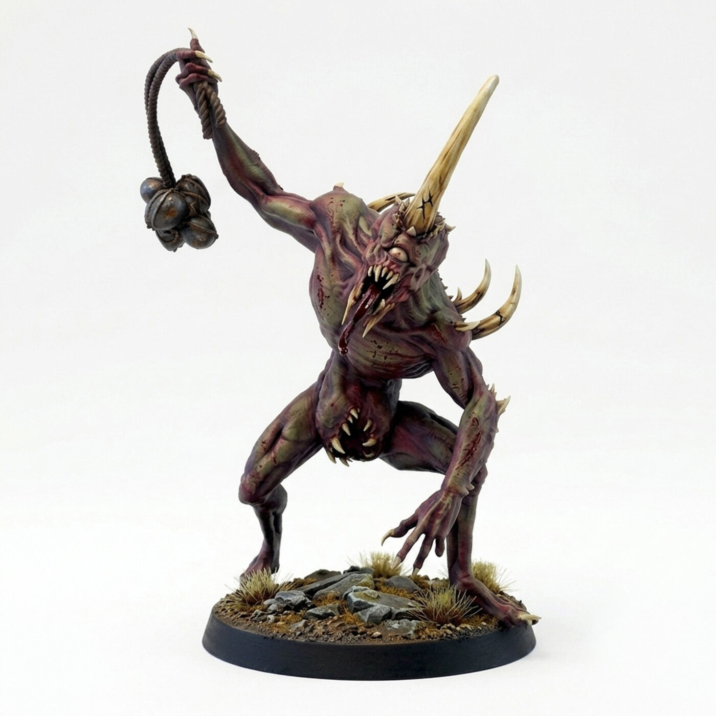 Putrid Servant B Throw Heads - Painted 3D Printed Miniature
