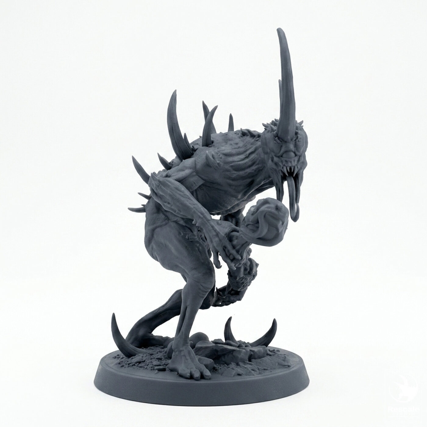 Putrid Servant B Vigil Scepter - Gray Resin 3D Printed Miniature