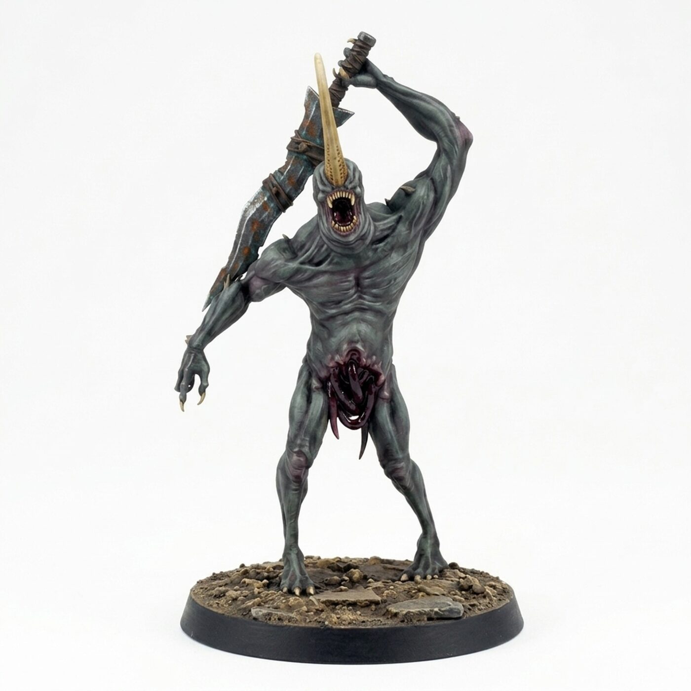 Putrid Servant C Stance Sword - Painted 3D Printed Miniature