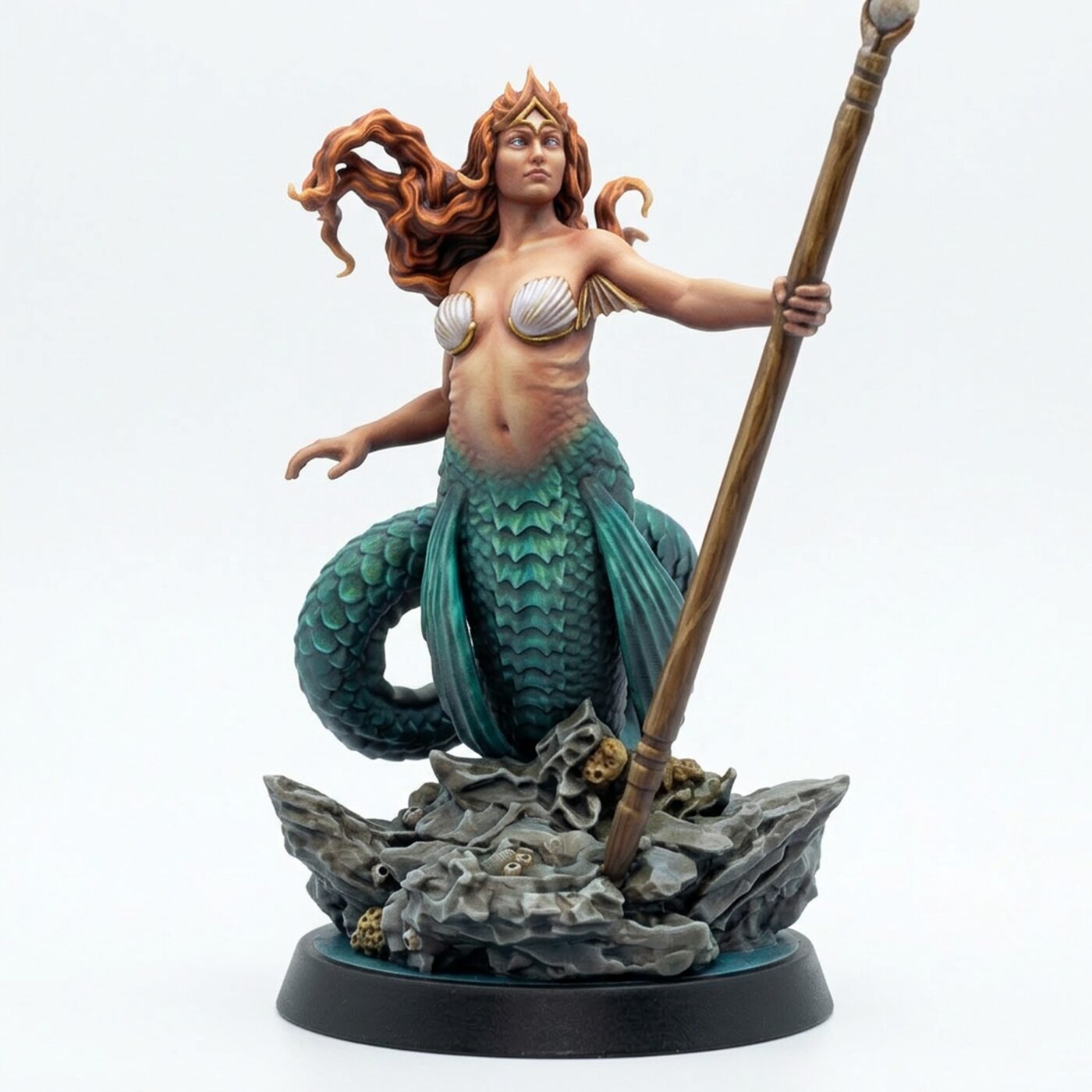 Queen of the Ocean - Painted 3D Printed Miniature