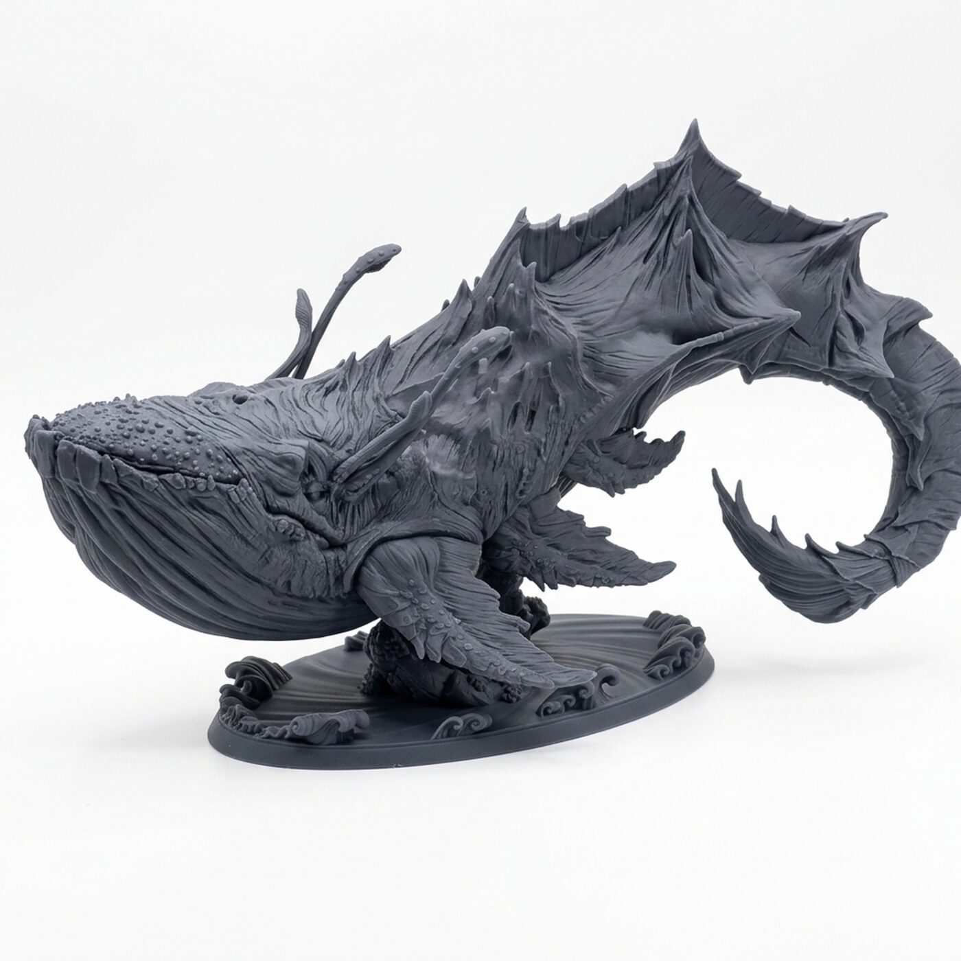 Queen S Leviathan - Gray Resin 3D Printed Miniature