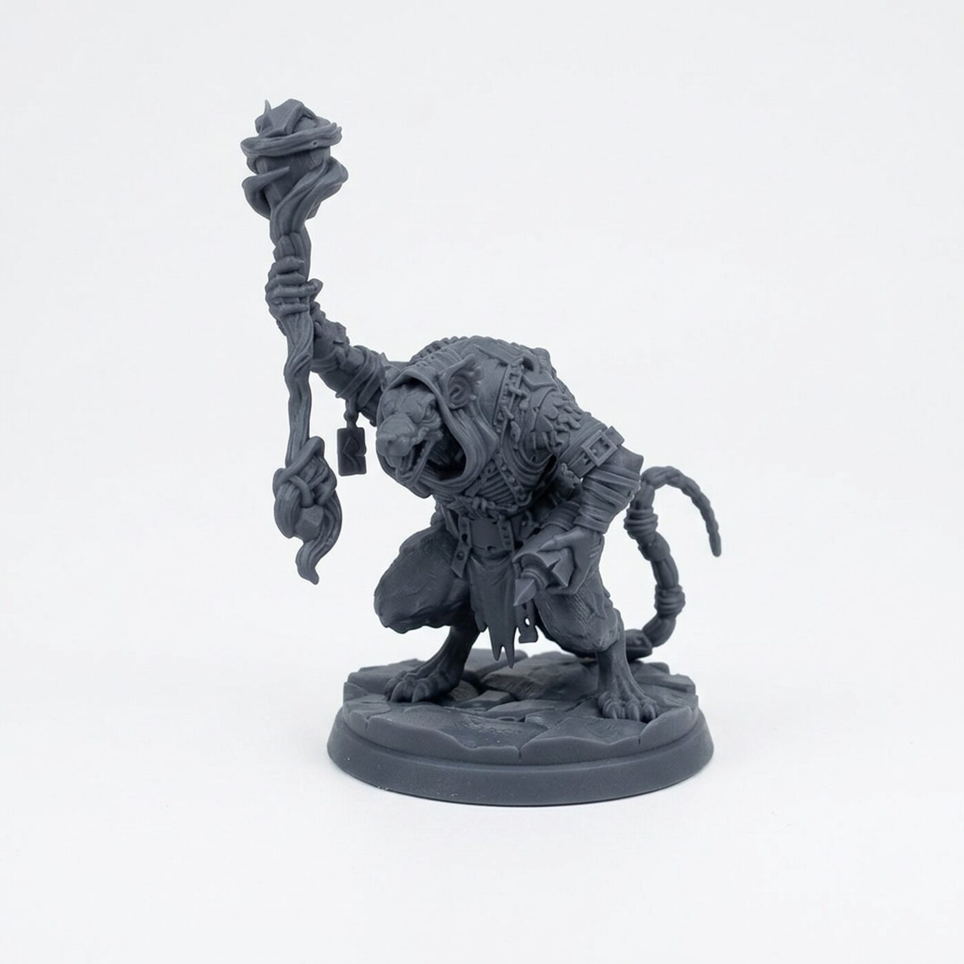Ravagerpriest A - Gray Resin 3D Printed Miniature
