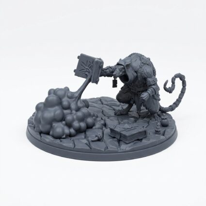 Ravagerpriest B - Gray Resin 3D Printed Miniature