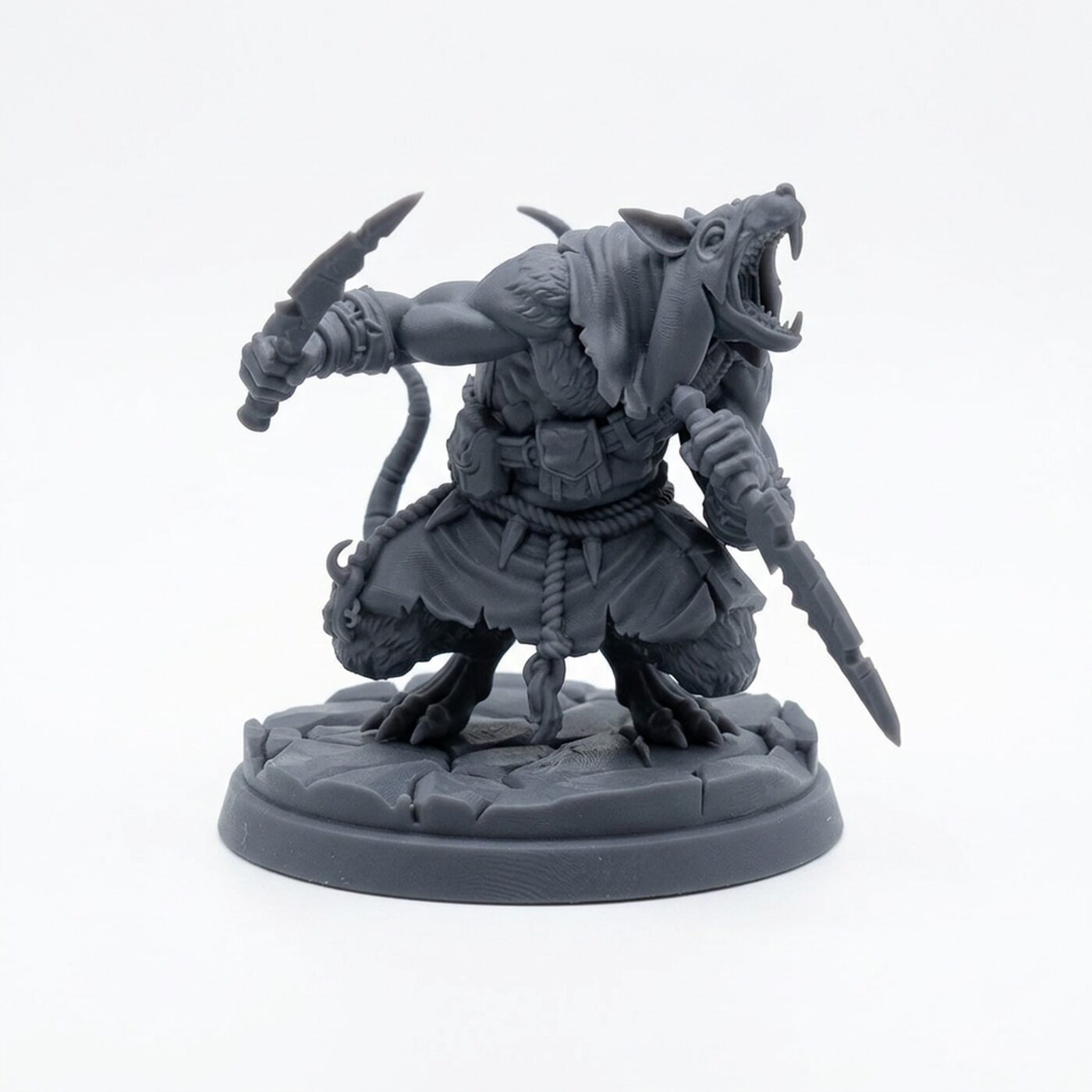 Ravagerwarrior C - Gray Resin 3D Printed Miniature